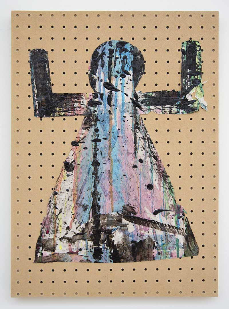 Jonathan Kelly - Tanit 22 - Acrylic on Paper on Board - 35x47cm